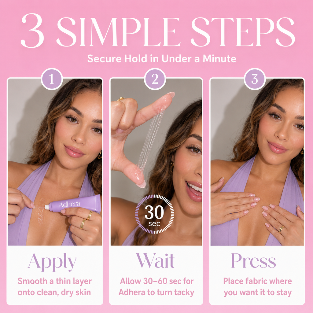 Adhera Body Adhesive — Sweat & Water-Resistant Hold